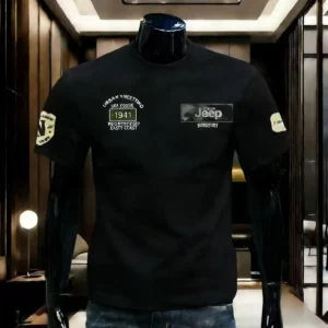 2026 new series Jeep, summer pure cotton high-quality T-shirt. Breathable and comfortable, for men's casual wear, round-neck sho - Image 4