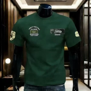 2026 new series Jeep, summer pure cotton high-quality T-shirt. Breathable and comfortable, for men's casual wear, round-neck sho - Image 3