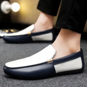 Fashion Leather Loafers For Men Flat Shoes Comfortable Men's Casual Shoes Breathable Lightweight Slip-on Shoes Man Lazy Shoes - Image 5