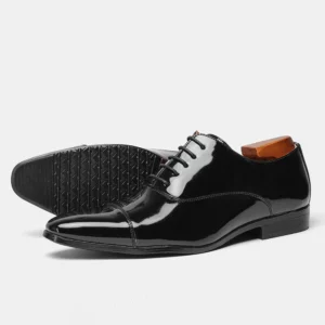 Social Male Shoe Comfortable Gentleman'S Stylish Business Men'S Dress Shoes Leather - Image 4
