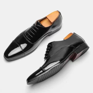 Social Male Shoe Comfortable Gentleman'S Stylish Business Men'S Dress Shoes Leather - Image 6