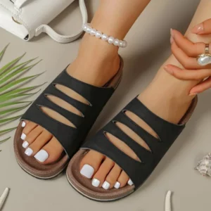 2026 Women's Slip-On Flat Bottom Clog Casual Sandals Breathable Comfortable Leisure Shoes - Image 5