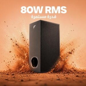 FASTER XB7000 Home Theater 2.1CH, Sound Bar with Subwoofer, 80W Output | Black Theater System Wall Mounting, Deep Thrilling Bass. Bluetooth, HDMI(ARC), Optical, AUX, USB for TV, PC with Remote - Image 3