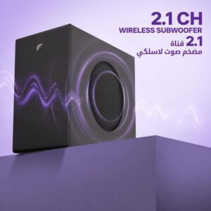 FASTER T2000W Theater Pro Sound Bar Speaker, 2.1CH Dolby 160W Audio, BT 5.0 | Home Theater Portable Speaker TV-ARC, PC, USB, AUX, OPT. Bluetooth Soundbar Dolby Audio Digital Plus Wireless Subwoofer - Image 3