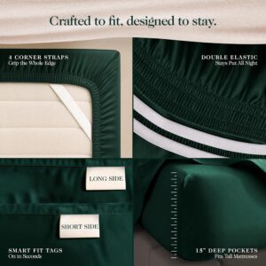 100% Cotton Printed Percale Cooling Bed Sheet Set - King Size, Botanique | 16” Deep Pocket Breathable Bedding for Hot Sleepers – Crisp Hotel Quality, Oeko-TEX Certified Sheets - Image 4
