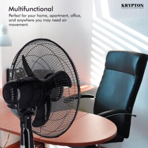 Krypton 3 speed control stand fan,black-KNF6153 - Image 5