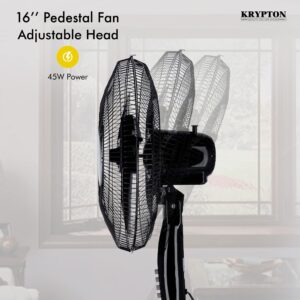 Krypton 3 speed control stand fan,black-KNF6153 - Image 6