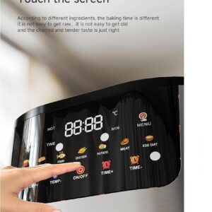 Digital Air Fryer Oven, 2800W, 15L Big-Sized Capacity, Touch Control, 12 Preset Functions, 80-200°C Adjustable Temp, Smoke-Free Cooking, stainless steel visual electric fryer. - Image 6