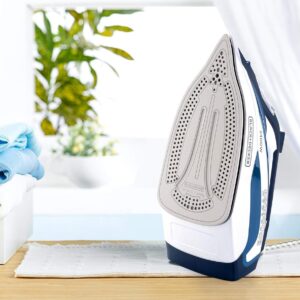 BLACK+DECKER Steam Iron, 2400W Power, 380ml Water Tank, Ceramic-Coated Soleplate, Anti-Drip, Anti-Calc, Auto Shutoff, Vertical, Self-Clean, Steam Burst, 35g/min Continuous, Blue - X2150-B5 - Image 7