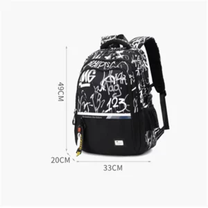 Camouflage graffiti Men's Backpacks Oxford Waterproof Shool Bags Laptop Bag Travel Backpack Senior High School Student Schoolbag - Image 3