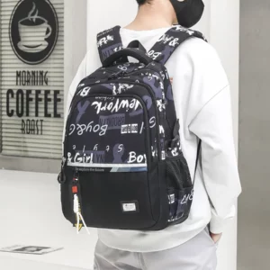 Camouflage graffiti Men's Backpacks Oxford Waterproof Shool Bags Laptop Bag Travel Backpack Senior High School Student Schoolbag - Image 4