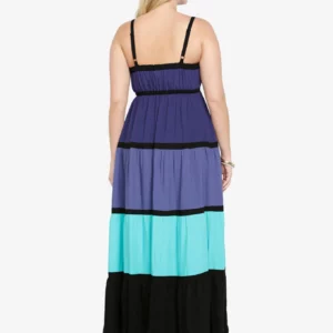 Women's Plus Size Striped Knit Maxi Dress Summer Sleeveless Boho Dresses Long Vacation Sundress - Image 5