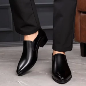 Leather Men Dress Shoes High Heel British Mens Elevator Business Shoes Wedding Party Male Oxford Footwear Increasing 5CM Heels - Image 4