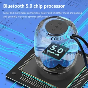 Lenovo Mini Bluetooth Speaker Waterproof Wireless Subwoofer Speaker with Rhythmic LED Lights Portable Lanyard For Outdoor Party - Image 3