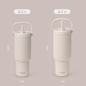 Ello Oasis Go+ 26oz Insulated Stainless Steel Tumbler with Straw, Wild Dot | Insulated stainless steel cup with top handle, retracting straw, leakproof lid, 24 hours cold, & cupholder fit for travel - Image 7