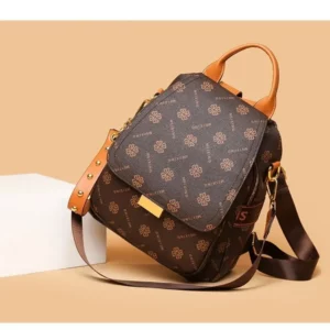 Retro Printed Large-Capacity Ladies' Backpack Elegant and Simple Style Backpack Casual Anti-Theft Multi-Functional Single-Should - Image 2