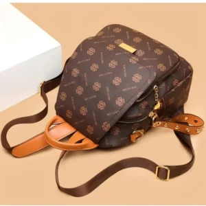 Retro Printed Large-Capacity Ladies' Backpack Elegant and Simple Style Backpack Casual Anti-Theft Multi-Functional Single-Should - Image 4