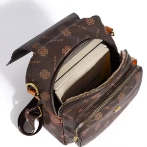 Retro Printed Large-Capacity Ladies' Backpack Elegant and Simple Style Backpack Casual Anti-Theft Multi-Functional Single-Should - Image 5