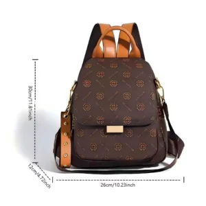 Retro Printed Large-Capacity Ladies' Backpack Elegant and Simple Style Backpack Casual Anti-Theft Multi-Functional Single-Should - Image 6