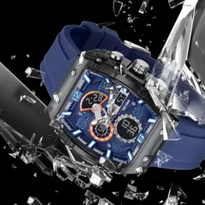 SMAEL Brand 8109 New electronic watch fashion square dual display waterproof luminous Multi-color For Men - Image 5