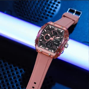 SMAEL Brand 8109 New electronic watch fashion square dual display waterproof luminous Multi-color For Men - Image 6