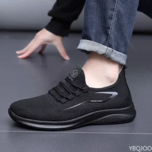 Men's Trendy Flat Bottom shoes Mesh Non Slip Lace Up Casual comfortable Shoes Lightweight Fashion Running Men sneakers - Image 4