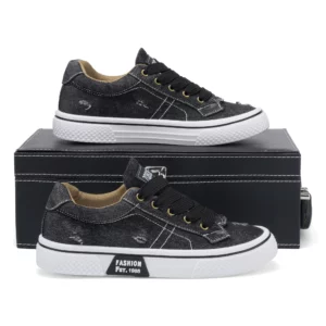 Personalized Spring and Autumn New Men's Shoes, Korean Style Fashionable Large Size Low-Top Casual Shoes, Denim Single Shoes, Versatile Sneakers - Image 6