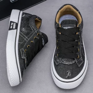 Personalized Spring and Autumn New Men's Shoes, Korean Style Fashionable Large Size Low-Top Casual Shoes, Denim Single Shoes, Versatile Sneakers - Image 3