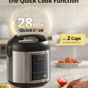 COMFEE' 14-in-1 Rice Cooker, Stainless Steel, 10-Cups Uncooked Rice - Image 6