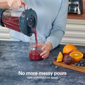 Hamilton Beach Power Elite Blender For Smoothies With Wave Action System | 40 oz. Glass Jar | 12 Functions Including Puree, Crush Ice | 700 Watts | Kitchen Makeover Blue | 58155 - Image 8
