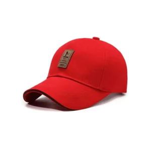 Khaki Vintage Fabric Label Baseball Cap for Men, Trendy and Versatile, Sunshade Duckbill Hat, Casual Soft Top, Flattering for Fa - Image 3