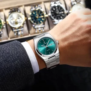 POEDAGAR Luxury Men's Watches Waterproof Luminous Date Week Men Watch Stainless Steel Casual Fashion Quartz Man Wristwatch Reloj - Image 4