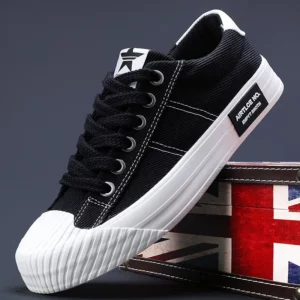 Men's Casual Shoes Classic Breathable Canvas Shoes Fashion Outdoor Sneakers for Men Lace Up Vulcanized Shoe Students Tenis Shoes - Image 1