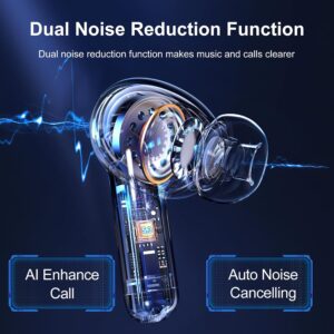 Ear buds, Wireless Earbuds, 56Hrs, BT5.3 Headphones, ENC, IPX7 for iPhone | Bluetooth 5.3, Hi-Fi Stereo Deep Bass, 4 ENC Noise Cancelling Headphones Mics, Ear Buds for iPhone Android Phones Laptop - Image 6