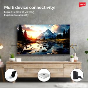Impex 65 Inch 4K UHD Smart LED TV - 3840x2160 Resolution, Latest Android Version, Quad Core, Frameless Slim Television, A+ Panel, Wi-Fi, 3 HDMI, 2 USB, RJ45, E- Share Screen Share, Smart Energy Saving, 2 Year Warranty - Gloria 65 UHD Smart, Black GLORIA 65 UHD SMART Black - Image 3