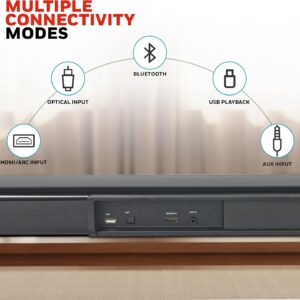Honeywell Trueno U3000 160W Soundbar with Subwoofer, 2.1 Channel Sound, 57.15 mm*4 Drivers, Bluetooth V5.0+EDR,with Remote,EQ Mode,5 Play Modes-BT,Aux,USB,Optical & HDMI-2Years WARRANTY - Image 5