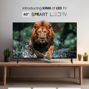 Krypton 40 Inch Frameless HD Smart LED TV With Remote Control, HDMI And USB Ports, Head Phone Jack, PC Audio In,Wi-Fi, Android 14.0 With E-Share, YouTube, Netflix Etc. - Image 6