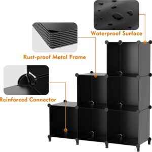 HOMIDEC Closet Organizers and Storage, 16 Cube Storage Organizer, Closet Organizer Bookshelf Cubes Shelves for Clothes, Bedroom, Kids Room, Bathroom, Wardrobe, Garment Racks, Black | Closet Organizer Bookshelf Storege Cubes Shelves for Bedroom, Kids Room, Bathroom, Wardrobe, Clothes Racks - Image 4