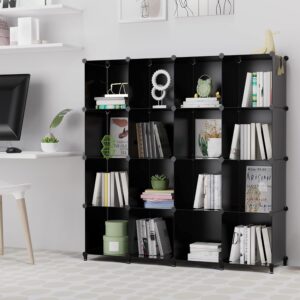 HOMIDEC Closet Organizers and Storage, 16 Cube Storage Organizer, Closet Organizer Bookshelf Cubes Shelves for Clothes, Bedroom, Kids Room, Bathroom, Wardrobe, Garment Racks, Black | Closet Organizer Bookshelf Storege Cubes Shelves for Bedroom, Kids Room, Bathroom, Wardrobe, Clothes Racks - Image 6