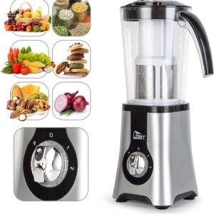 Uten 5-in-1 Smoothie Blender 42 oz/1.25L, Multi-Functional Mixer, Smoothie Maker, Juicer, Grinder with 304 Stainless Steel Blades, BPA-Free, Dishwasher Safe, Includes 3 Blender Cups & 2 Travel Bottles - Image 2