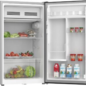 KROME 120L Gross Single Door Refrigerator, Ideal for Small Spaces,Compact Freezer,Reversible Door, Mini Fridge Suitable for Kitchen, Bedroom, Office & Bar, inox, 5 Year Compressor Warranty, KR-RDC120H - Image 3