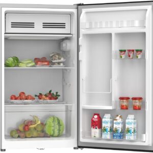 KROME 120L Gross Single Door Refrigerator, Ideal for Small Spaces,Compact Freezer,Reversible Door, Mini Fridge Suitable for Kitchen, Bedroom, Office & Bar, inox, 5 Year Compressor Warranty, KR-RDC120H - Image 4
