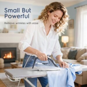 BEAUTURAL Compact Steam Iron for Clothes with Non-Stick Soleplate, Blue | Burst of Steam, Spray Mist, Self-Cleaning, Anti-Calcium, Anti-Drip, Easy Temperature Control, Light Weight, 1200 Watts - Image 5