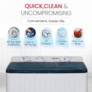 Nobel Semi-Automatic Washers Twin Tub White 6 Kgs/ 4.5 Kgs Nwm600Rh - Image 3
