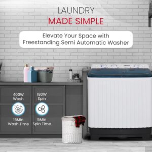 Nobel Semi-Automatic Washers Twin Tub White 6 Kgs/ 4.5 Kgs Nwm600Rh - Image 4
