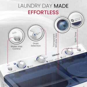 Nobel Semi-Automatic Washers Twin Tub White 6 Kgs/ 4.5 Kgs Nwm600Rh - Image 5