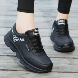 Women's Lightweight Lace-Up Casual Running Shoes, All Season Sneakers for Students Work Travel Outdoor Sports - Image 6