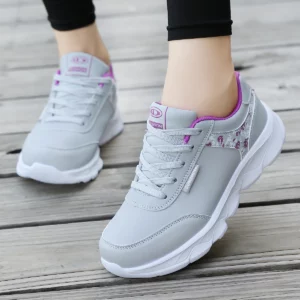 Women's Lightweight Lace-Up Casual Running Shoes, All Season Sneakers for Students Work Travel Outdoor Sports - Image 5
