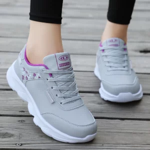 Women's Lightweight Lace-Up Casual Running Shoes, All Season Sneakers for Students Work Travel Outdoor Sports - Image 4