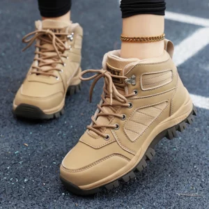 Women Sports Shoes White Casual Non Slip Running Shoes Outdoor Hiking Climbing Waterproof Breathable Lace Up Platform Sneakers - Image 8